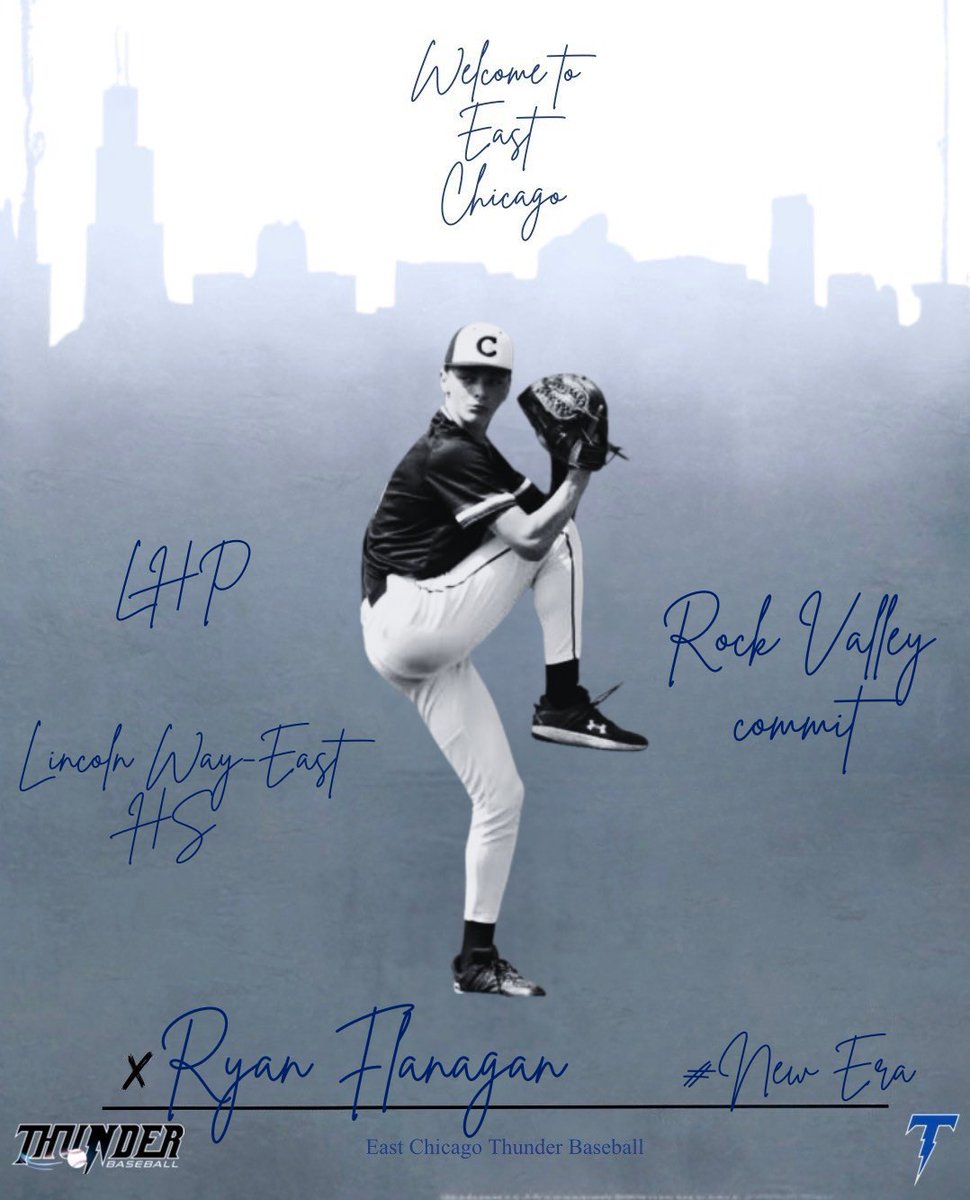 OFFICIAL: East Chicago Thunder Signing⚡

The East Chicago Thunder announce the signing of LHP Ryan Flanagan. Flanagan, currently at Lincoln Way East will make his Thunder debut this summer. 

Welcome to East Chicago, Ryan! 
#NewEra