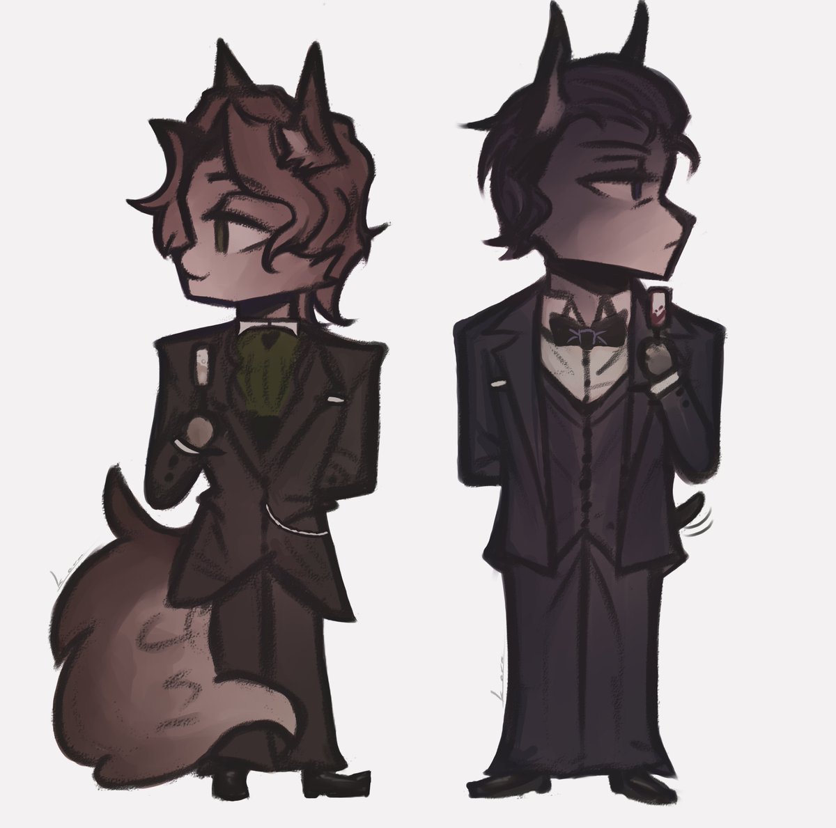 A small version of the Alcrofts in the form of animals🐈🐕
#YUUMORI #MyAl