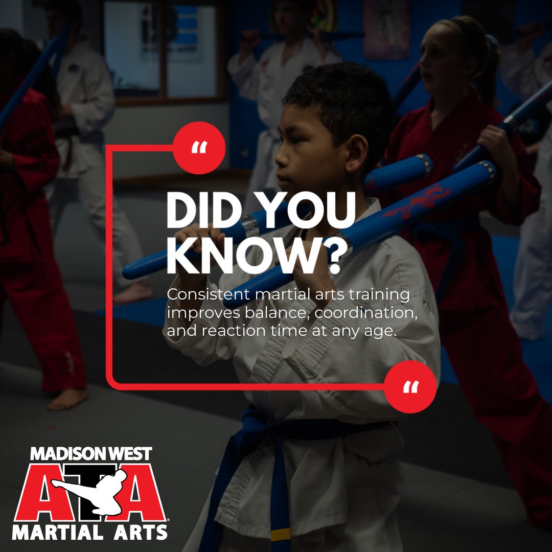 Consistent martial arts training is a powerful way to enhance balance, coordination and reaction time, benefiting individuals of all ages. Embrace the journey and unlock your full potential through discipline and practice. 🥋💪 #MartialArts #FitnessJourney #BalanceAndCoordination