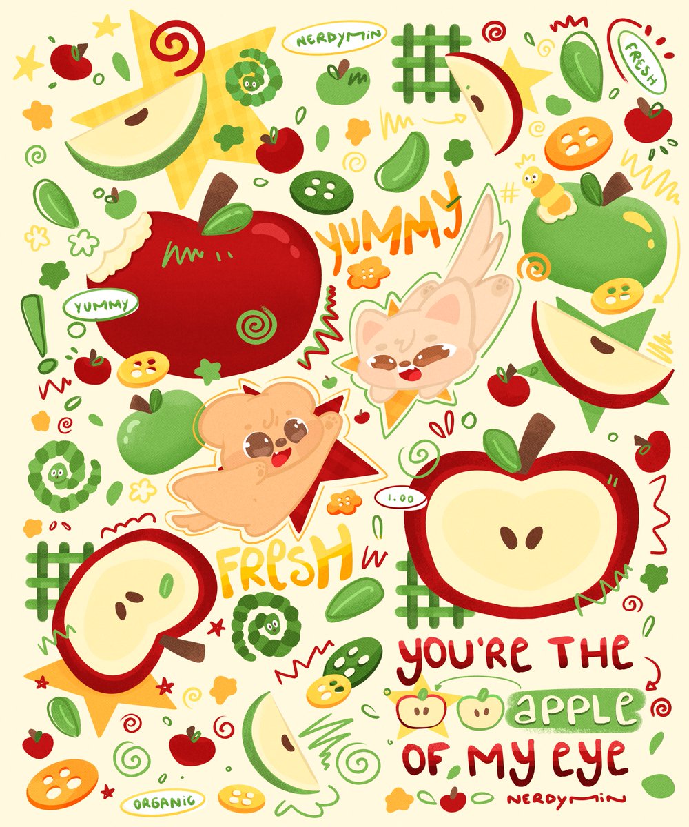nerdymin_'s tweet photo. 𝙮𝙤𝙪'𝙧𝙚 𝙩𝙝𝙚 𝙖𝙥𝙥𝙡𝙚 𝙤𝙛 𝙢𝙮 𝙚𝙮𝙚 ‧₊ ᵎᵎ 🍏🍎 ⋅ ˚ https://t.co/joEQ3lh6dL