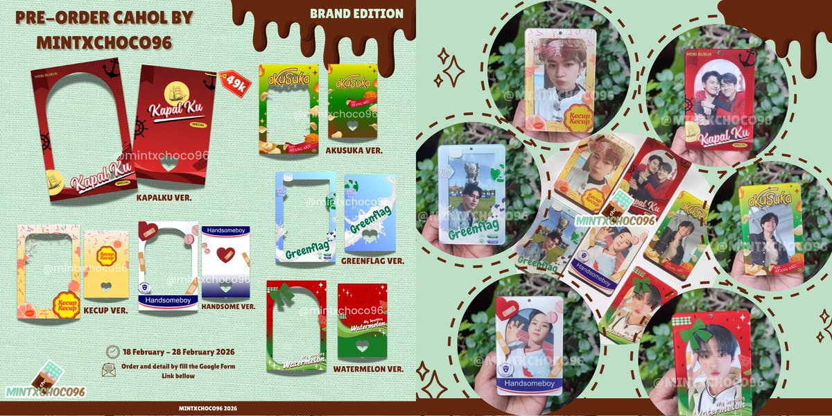 mintxchoco96's tweet photo. Help RT/Like are appreciated ❤️✨

💌 OPEN Pre-Order Card Holder Cahol by @mintxchoco96

💵 Price only: 49k | DP: 35k
🗓️ 18-28 february 2026
🔗 https://t.co/7dIBiuqBrv
📦: Split pay plnsn Oren 🍊
✈️ Surabaya, Jawa Timur

#cahol #cardholder #kpop https://t.co/FiNRUWGtZj