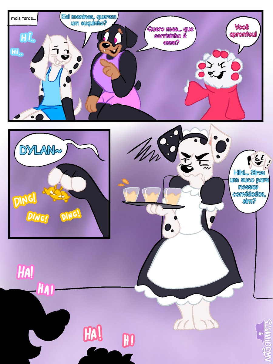 (VERSÃO EM PT-BR)
Dylan perde uma aposta 
#101DalmatiansStreet #101DS #comic