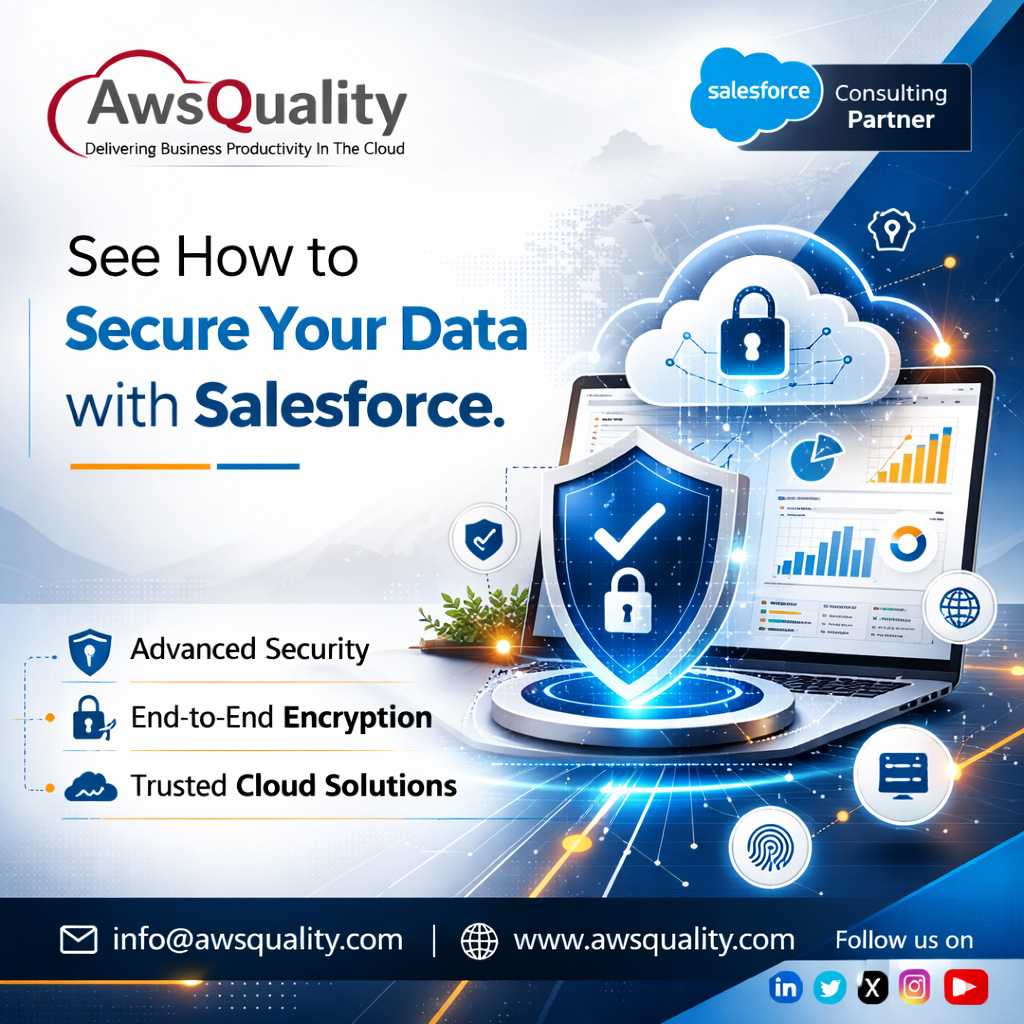 awsquality's tweet image. ✨Secure Your Data with Salesforce

Enterprise-grade security powered by trusted Salesforce expertise.

📧 info@awsquality.com | 🌐 awsquality.com

#Salesforce #SalesforceConsulting #SalesforceCRM #SalesforceSupport #DigitalTransformation #BusinessGrowth #AwsQuality