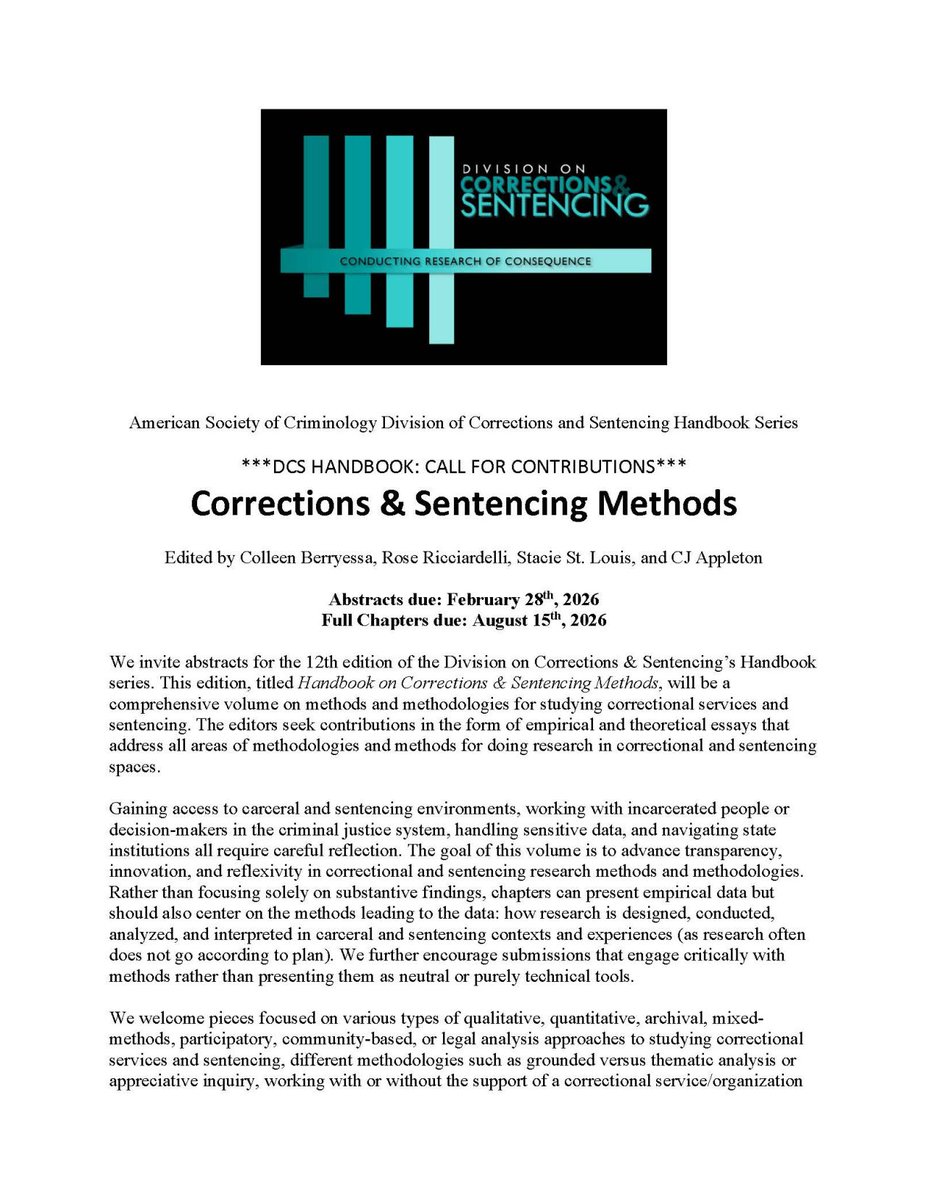 ASC Division on Corrections and Sentencing tweet media