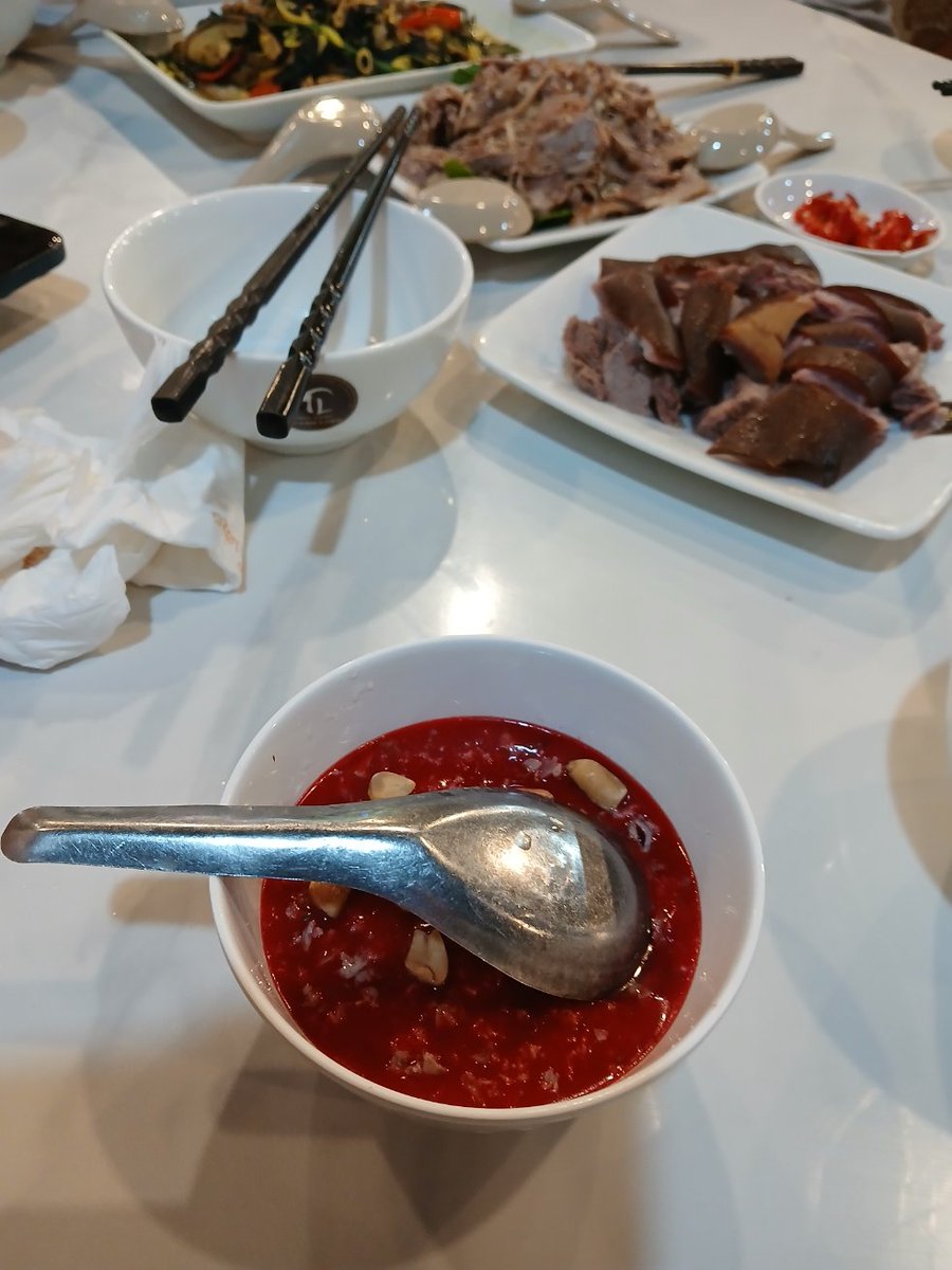 <a href="/HealthRanger/">HealthRanger</a> I am in Vietnam right now, and I can tell you that the food blows away anything in the USA. 

Not only no glyphosate, but the food you're eating tonight was harvested this morning!  This is what food is supposed to taste like! 

Here's a bowl of goat blood soup! 🥣