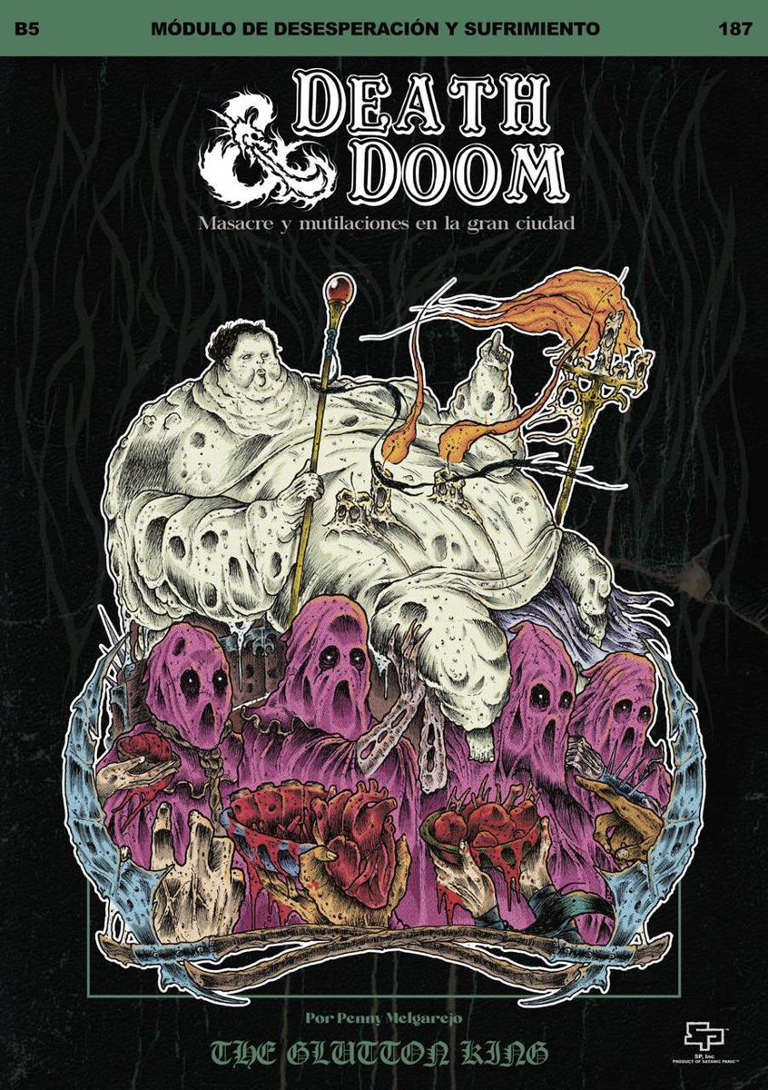 Preorder inminente! The glutton king: una ambientación grimdark agnóstica, en un libro de 222 páginas en A5, con un relato de 60 páginas y un contenido que hará relamerse a fans de berserk, darksouls y blasphemous. Vendrá con un par de regalos jugosos!