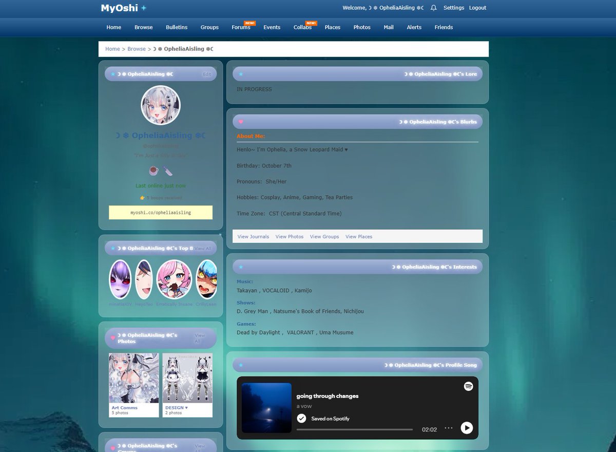 I'm trying to learn how to make vTuber MySpace page cute but it gonna take a hot minute.
Add me if you're also on MyOshi !!
If any pals still need a code, lmk~