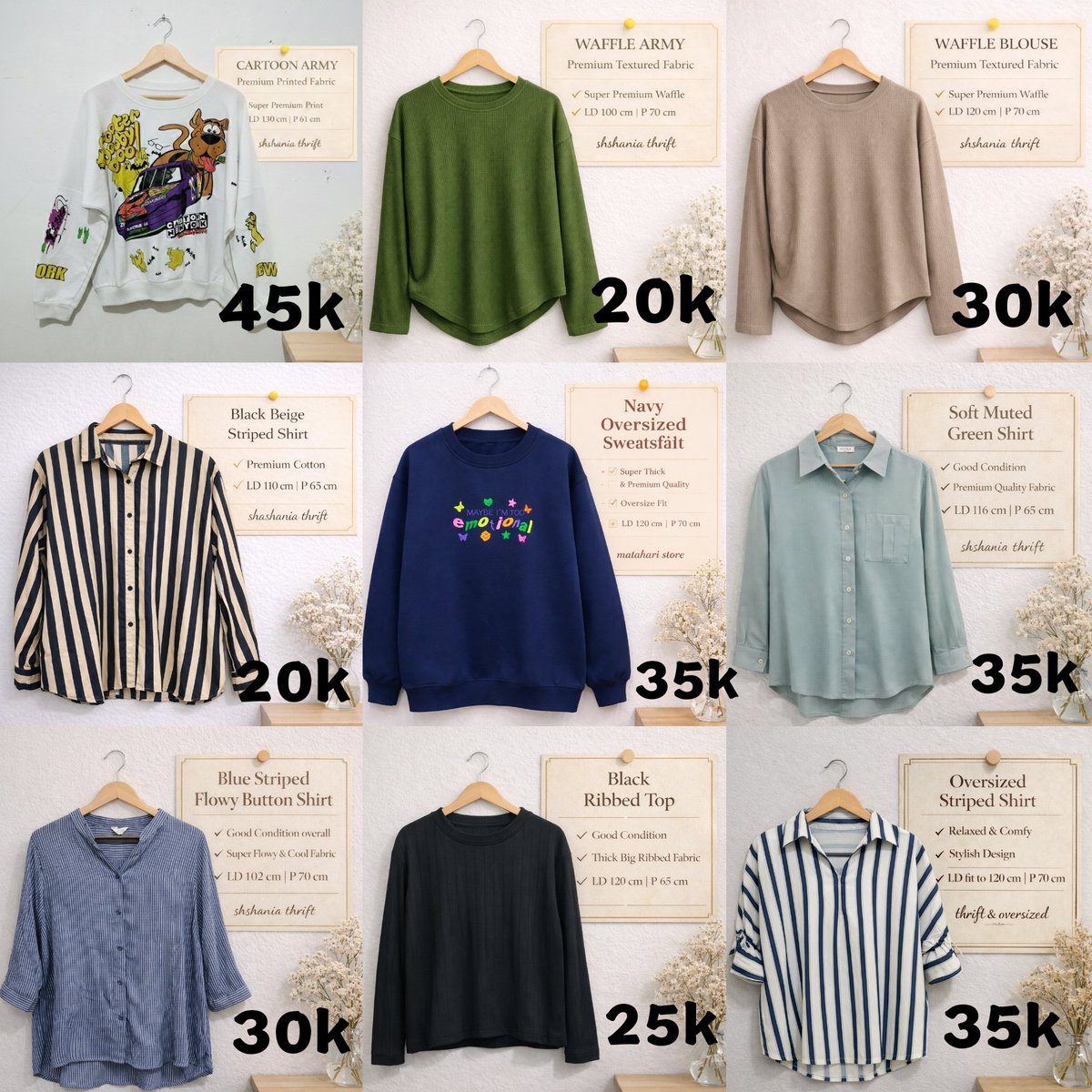 loafscow's tweet photo. wts sell jual preloved
baju atasan crop top vest kaos kemeja sweater outer cardigan tunik dress turtle neck oversized rok panjang celana kulot jeans blouse slimfit

✅ shopee
💌 dm for order
📍 bekasi https://t.co/LVVCXUm4fG