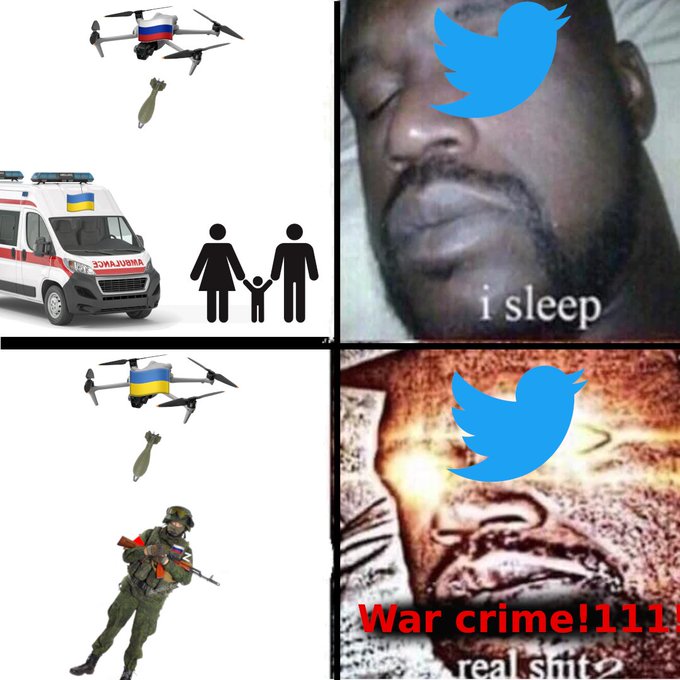 MaudeMGolden's tweet photo. @1kevinthompson @414magyarbirds The russian soldier illegally invading Ukraine is the crime. https://t.co/AAmujEhCOT