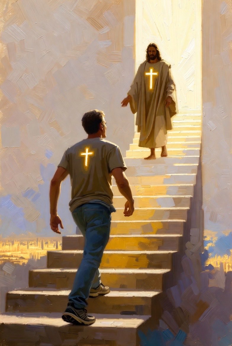Jesus is our stairway to heaven.