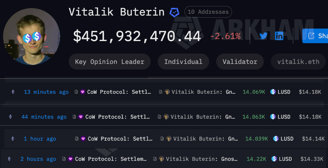 Diversify to sovereign stablecoins like <a href="/VitalikButerin/">vitalik.eth</a>

A reminder that LUSD and BOLD are:

- Only backed by ETH (LSTs)
- 100% onchain
- Unstoppable

Be BOLD too.