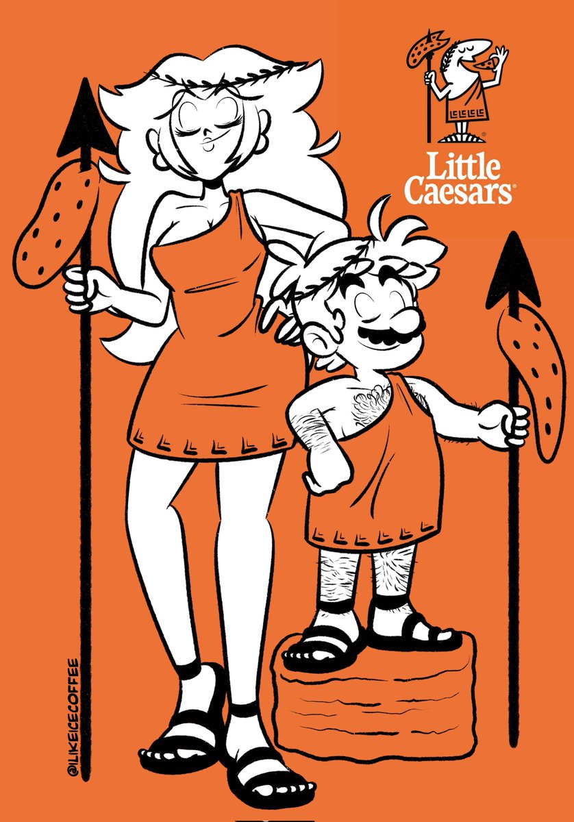 Pizza pizza with Mario and Peach🍕 <a href="/littlecaesars/">Little Caesars Pizza</a>