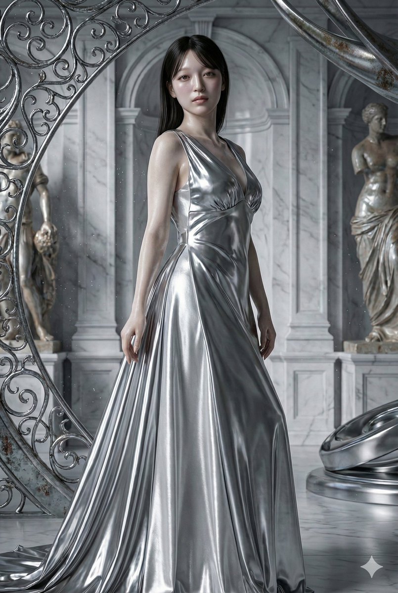 『流体金属を纏い、静謐なる銀の聖堂にて。』

流体金属のドレスと重厚な聖堂。月城みるさんの凛とした美しさを劇的な光と影で捉えた、静謐な肖像。

月城みるさん(<a href="/Miru_Fleur_/">月城みる_Fleur📸2/23,28撮影会</a>)、ありがとうございます🙇
※AI使用許可済

【詳細】