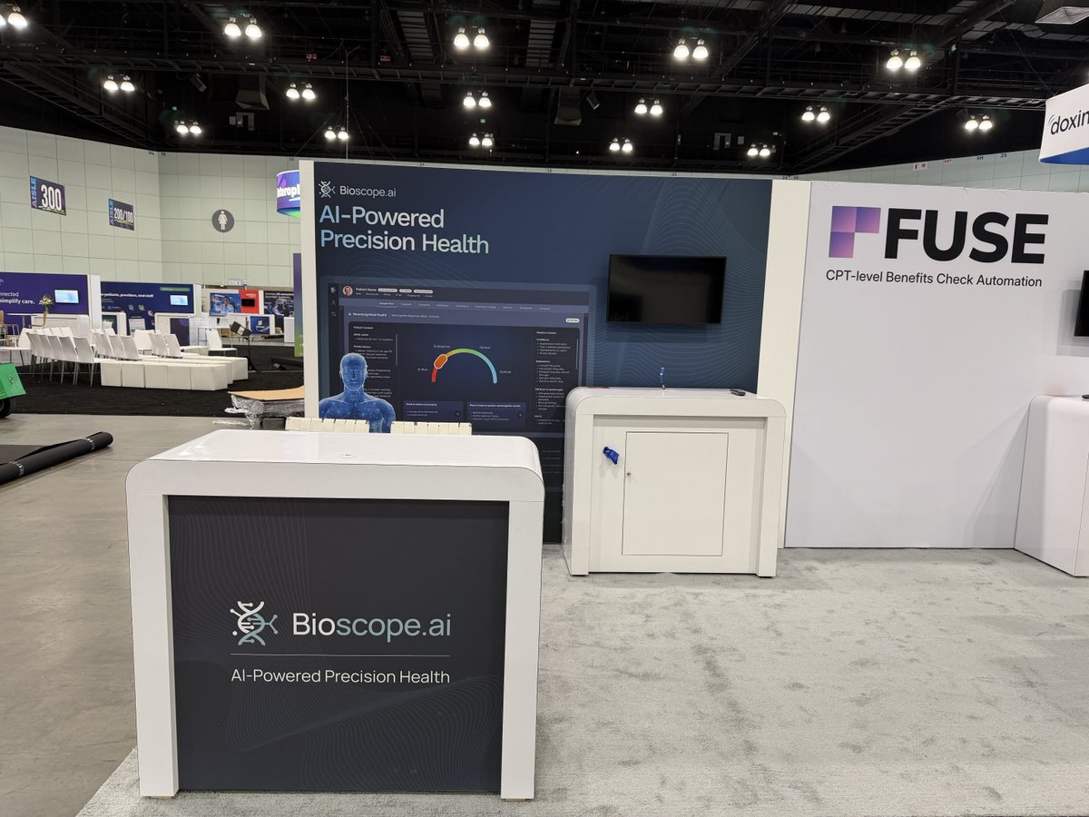 All set for #ViVE 👋

The hubs.ly/Q0448fTw0 booth is ready! We’re showcasing how AI-powered precision health unifies wearable, EMR &amp; multi-omic data into a clear, decision-ready clinical view.

Stop by and say hello 📍 Booth #735

#AIinHealthcare #DigitalHealth #HealthTech
