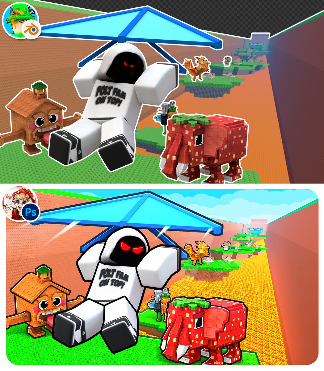 [🪂] Thumbnail Collab /w <a href="/IrfanDesigns/">IrfanDesigns</a>
[✍️] Commission for @/Foltynnn
[💖]Likes and retweets are appreciated #ROBLOX #robloxart #GFX #RobloxDev