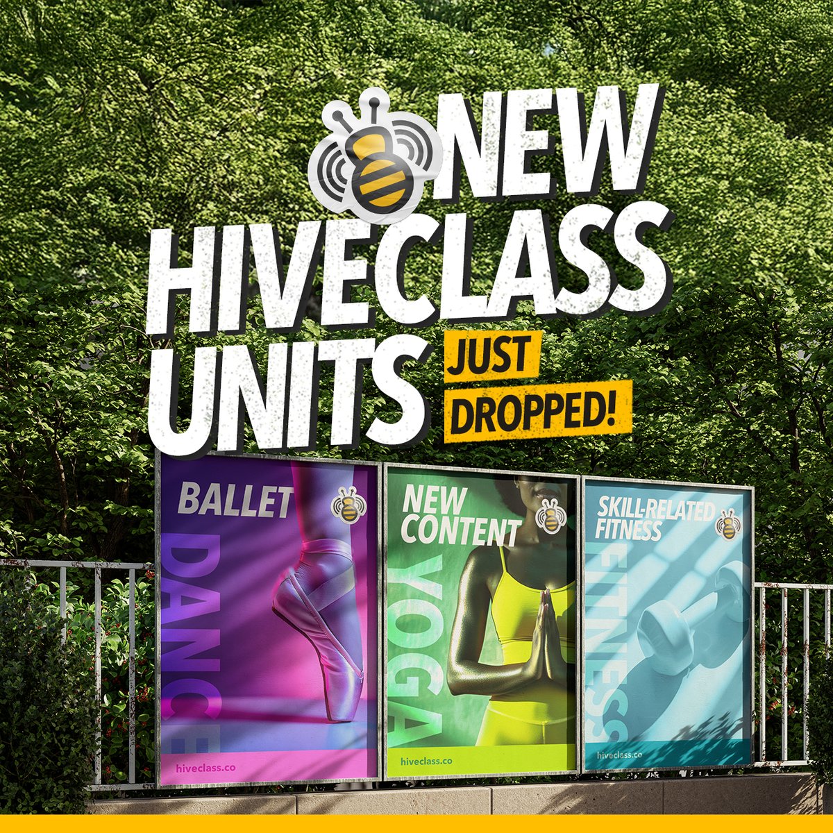hiveclass's tweet photo. More variety, more inclusion, no extra planning 🐝

New Skill-Related Fitness, Ballet and Yoga content now on HiveclassPE and HiveclassDigital.

Check out our platform to or reach out to discover@hiveclass.co to learn more. https://t.co/zfeoBK65vx