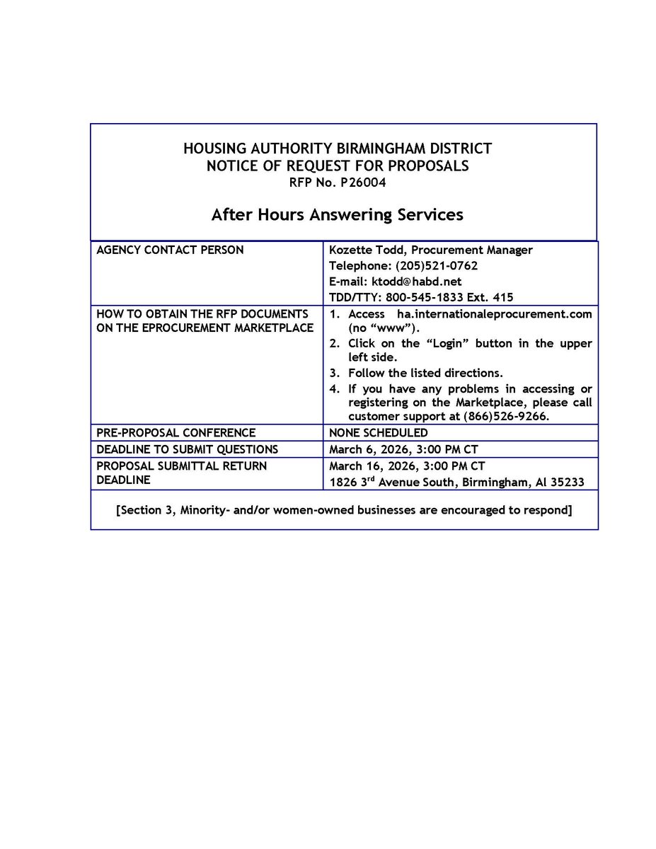 Birmingham Housing Authority tweet media
