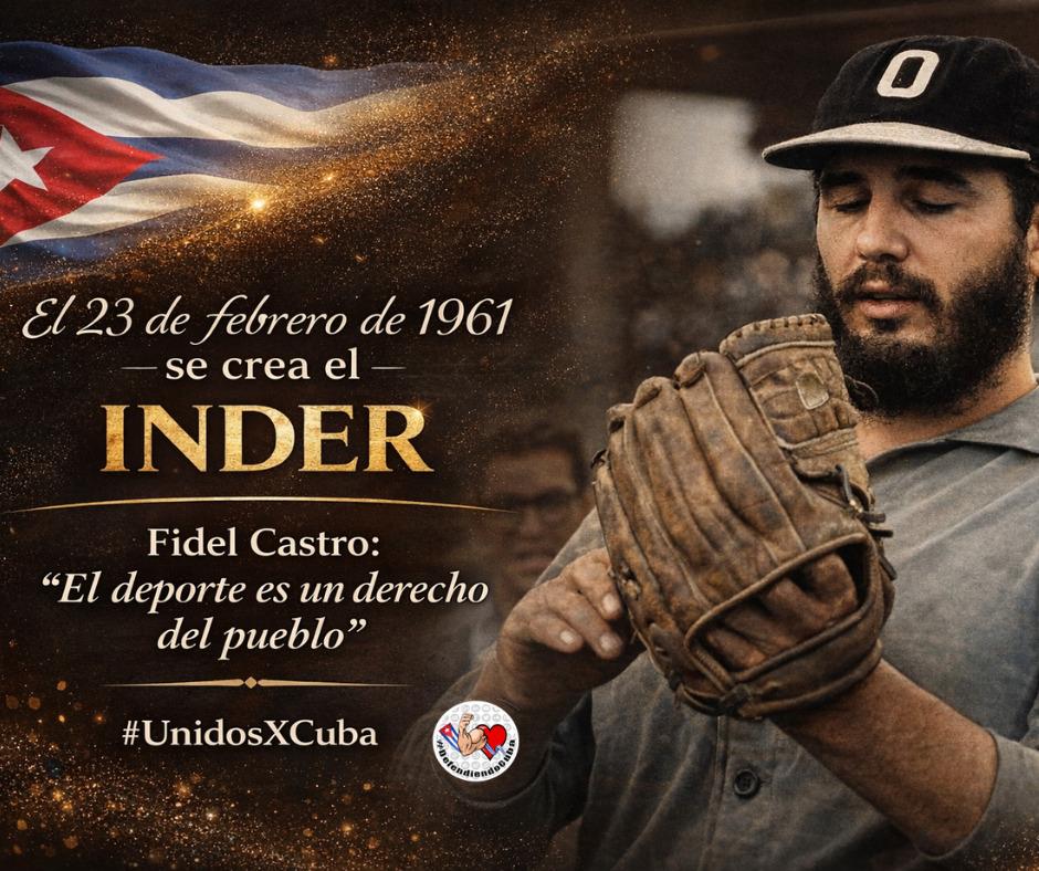 EduardoLopezL65's tweet photo. El INDER, garante de que el deporte en #Cuba es derecho del pueblo, no es privilegio.
🏅 Gracias a sus trabajadores, entrenadores y profesores.
💬 Fidel, el “Atleta Mayor”, nos enseñó que el deporte también forja patria.
#CubaSoberana #INDER #CubaPorLaVida #YoSigoAMiPresidente https://t.co/3xgBmj1dNb