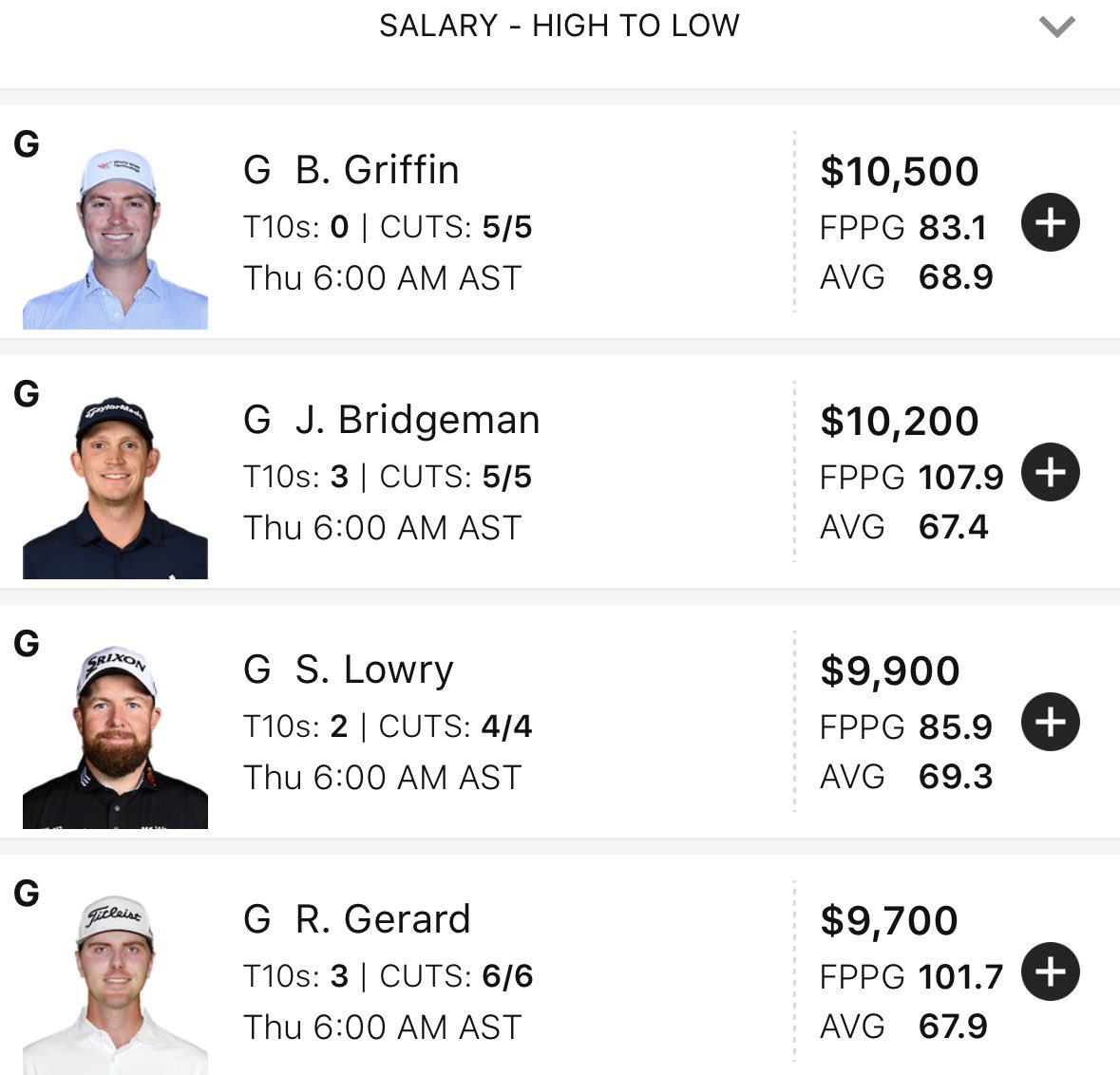 Ben Griffin and Jacob Bridgeman both WD right after pricing drops on <a href="/DraftKings/">DraftKings</a> 

👀

That leaves nobody over $9,900 for the #CognizantClassic