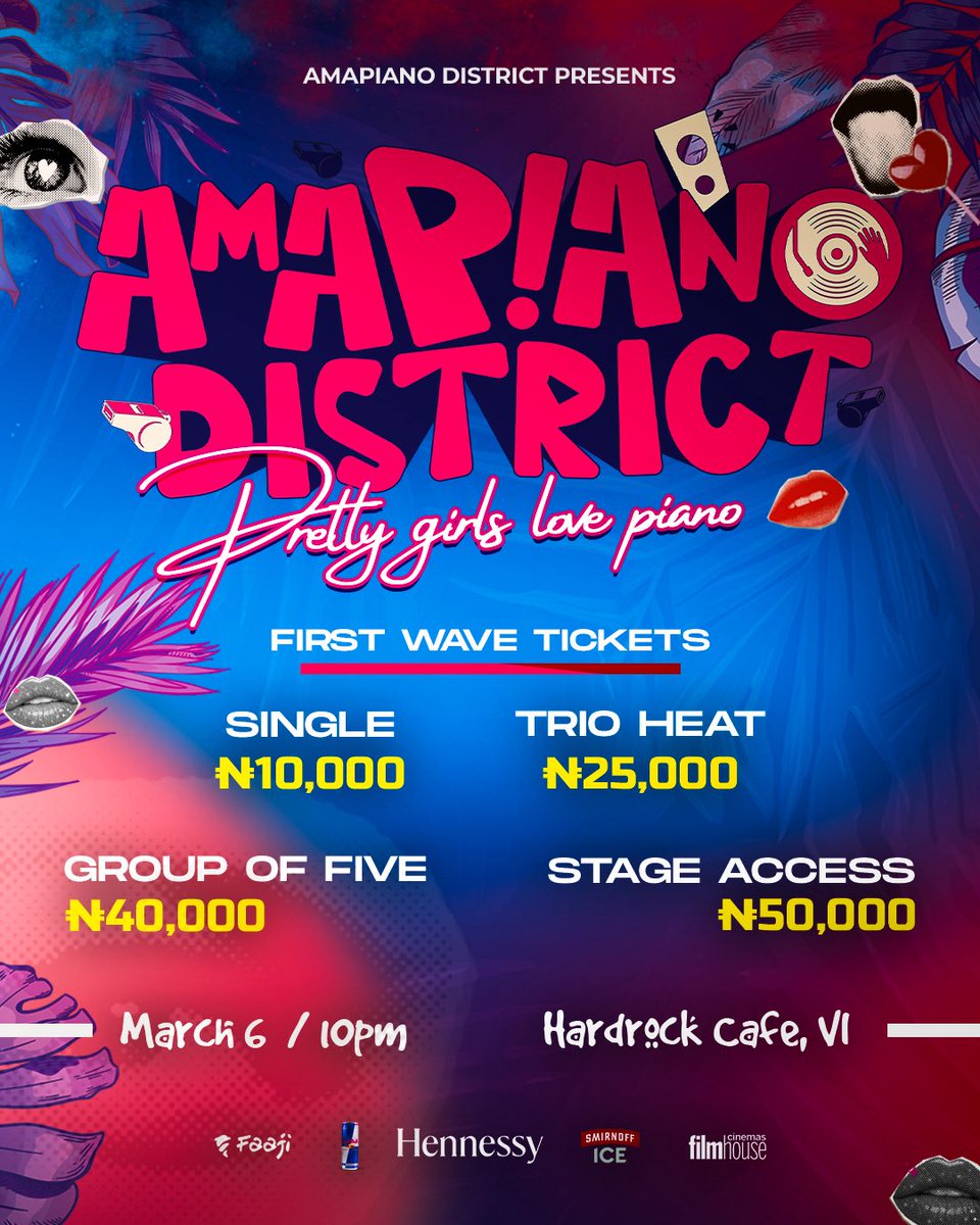 Amapiano_Dstrct's tweet photo. Say less 👀

Pretty girls love piano - March 6th

Tell all your pretty friends that love Amapiano. https://t.co/rjVUxYrBDF