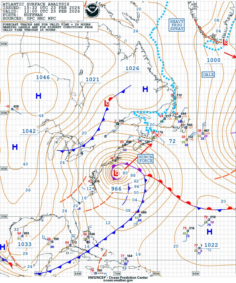 NWS Ocean Prediction Center tweet media