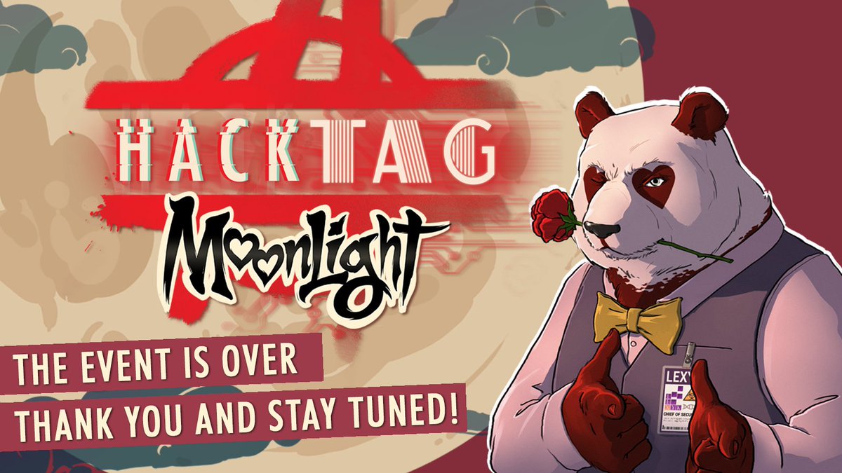 HacktagTheGame's tweet photo. Moonlight is officially over 💖🏮

Thank you to everyone who joined Mike Pandington on his quest for true love! He couldn’t have done it without you.

See you soon for the next event! https://t.co/pK8vGtgp6K