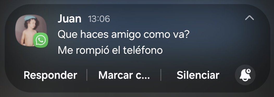 mi amigo que iba a terminar con la enferma de su novia no me contestó en todo el finde y recien ahora me mandó un mensaje