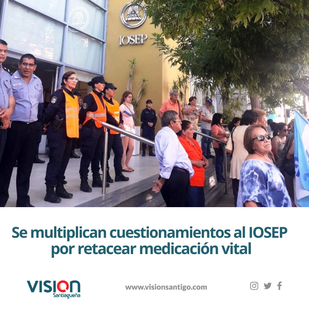 VisionSantiago's tweet photo. Esta política que viene de la gestión de Raúl Ayuch continúa son su sucesora, Graciela Muratore. Esto afecta a afiliados con VIH y oncológicos, entre otros con graves enfermedades. https://t.co/ARvLqkJZVJ https://t.co/SLQqJpEtWI