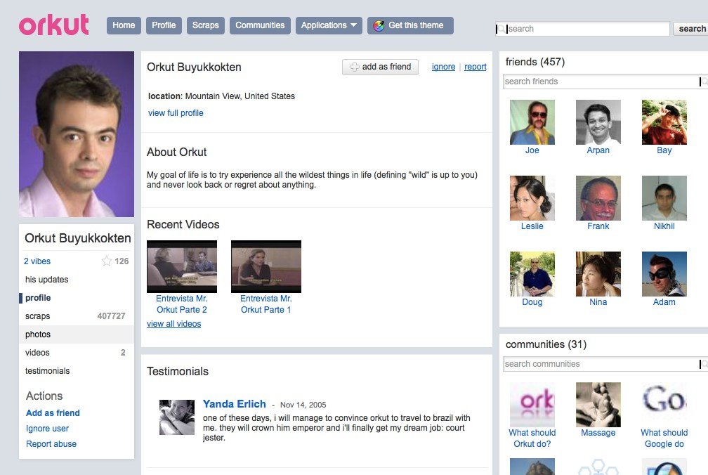 lawleet137's tweet photo. Do you remember #Orkut ?? 
👉 The social network that defined an era, before Facebook took over.

- Launched by Google in 2004

- Named after creator Orkut Büyükkökten

- Hugely popular in India &amp; Brazil

- Famous for Scrapbooks &amp; Communities

- Shut down on Sept 30, 2014 https://t.co/pSbOlyGXp2