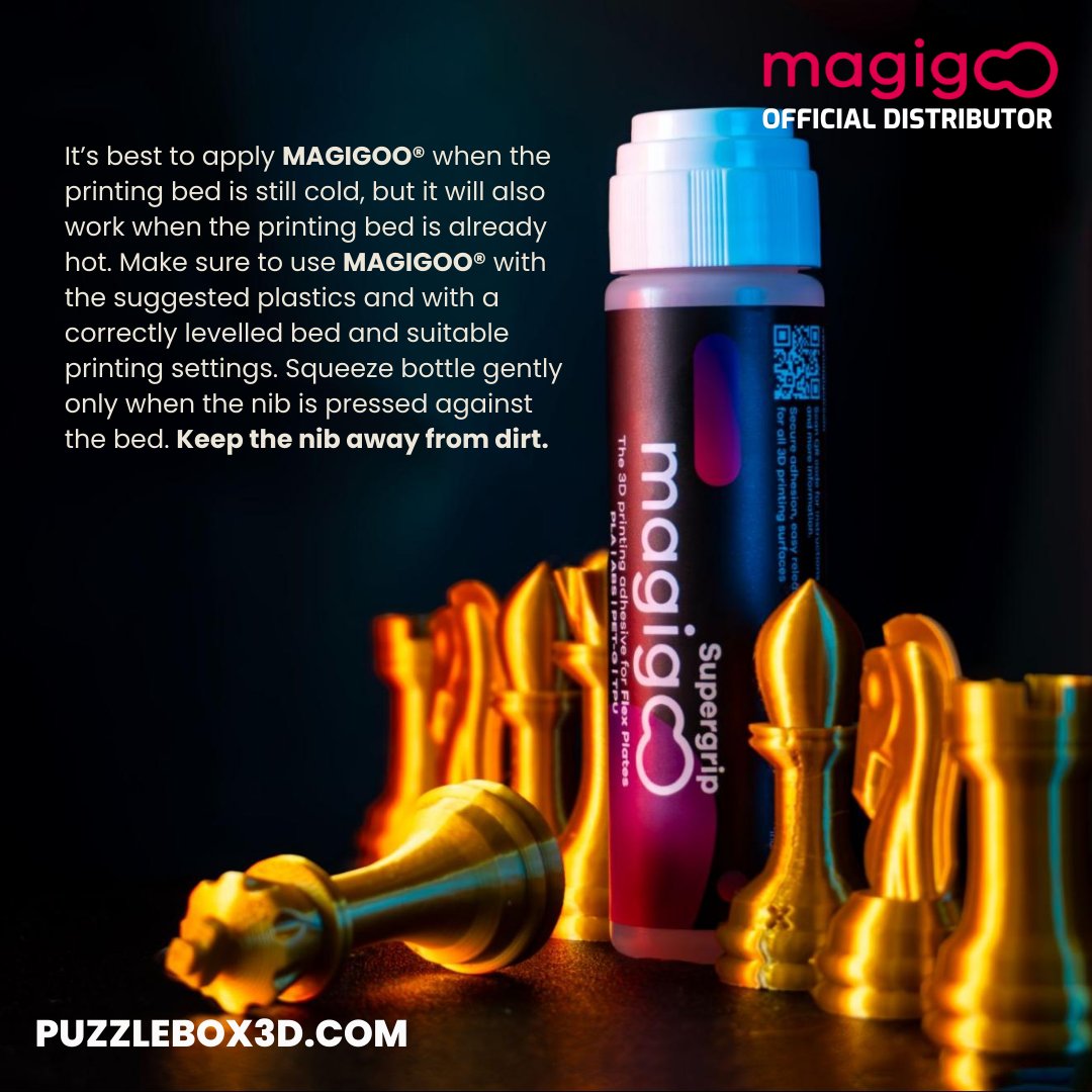 Thought3D's tweet photo. Magigoo Supergrip, Available via @PuzzleBox3D   Solutions (Philippines)

#Magigoo #Supergrip #BambuLab #3DPrintingPH #FirstLayerReliability https://t.co/2K7PAktUAg