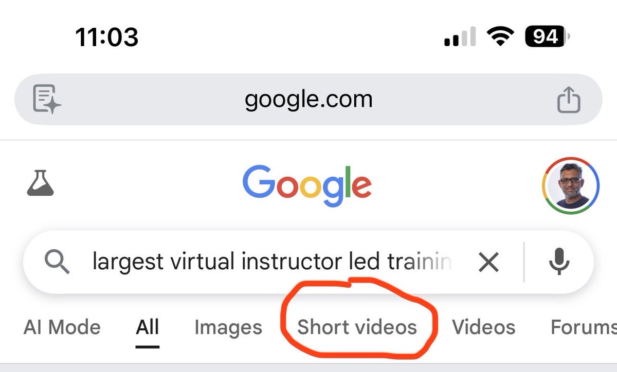 LuxNarayan's tweet photo. Is this new or did I never notice?

Google search prioritizes short video (now?) https://t.co/RUNWA99sWE