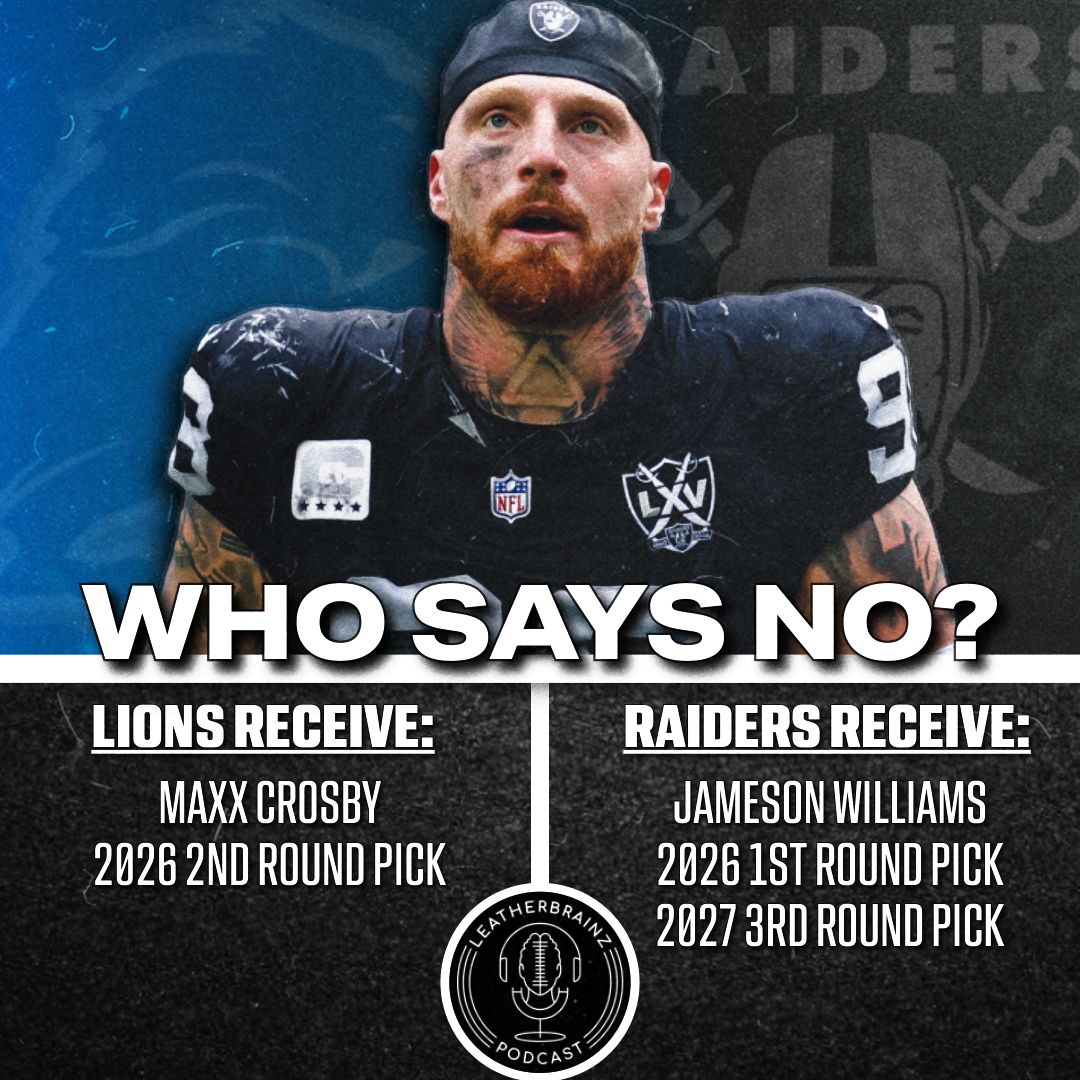 MAXX CROSBY TO THE… #LIONS?!

Who says NO to this trade? 

#RaiderNation | #OnePride