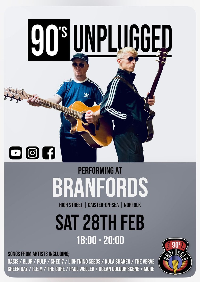 Saturday 28th February we have 90’s Unplugged joining us from 6pm in our Marquee 

🍔Buy one get one free 12-9
🍽General menu 12-9
🍻Happy hour 4-7 

Call our team on 01493 720400 to book a table in the Marquee
         Limited Availability <a href="/YidTye/">Tyrone Harold BEM</a>