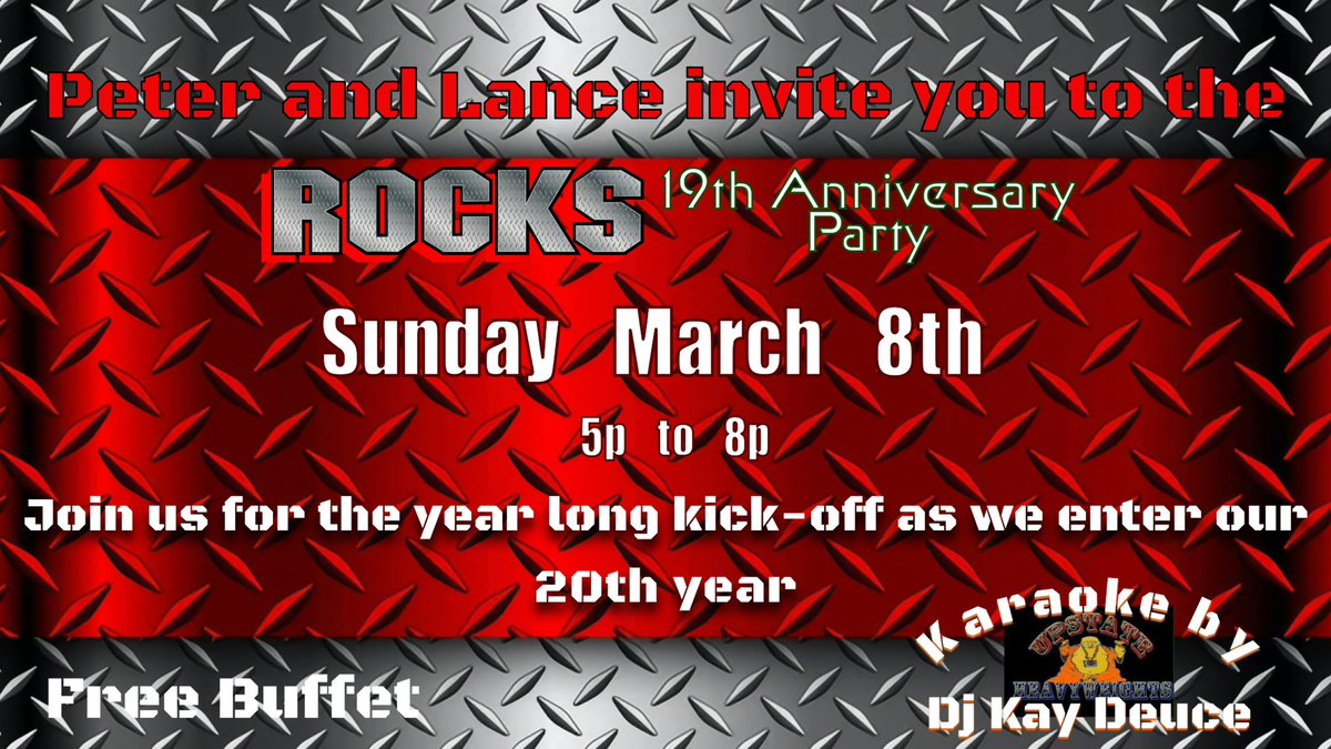 Rocks77's tweet photo. Upcoming events at #ROCKS77 https://t.co/Dvzuu0Rs9q