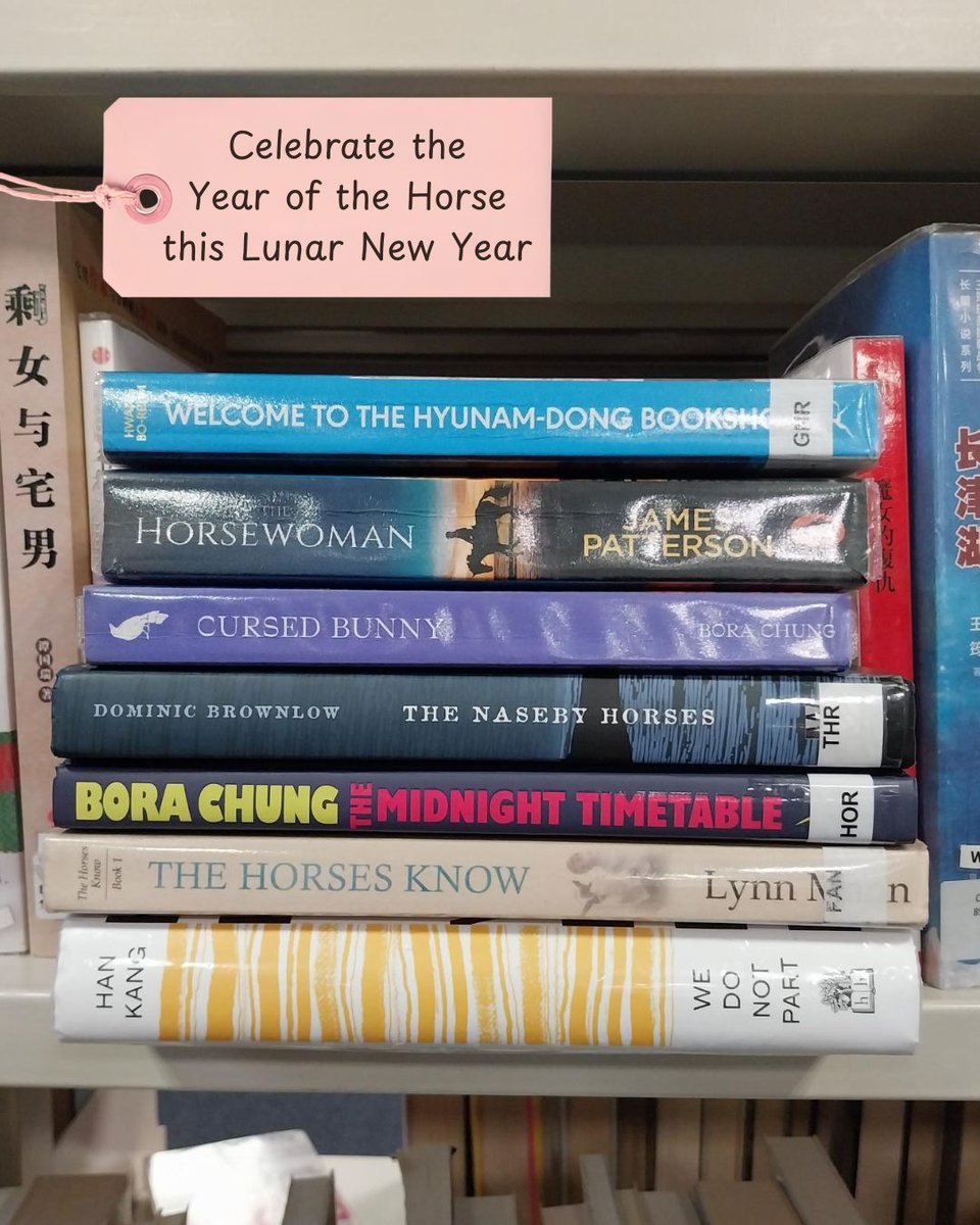 lincslibraries's tweet photo. Lunar New Year was celebrated last week and it’s now the Year of the Horse! Why not celebrate the new start with a new book? Pop in and browse the shelves or check out our online catalogue to discover more.

#LincolnshireLibraries #MondayBookStack #LunarNewYear #YearOfTheHorse https://t.co/ipeHwuMlt3
