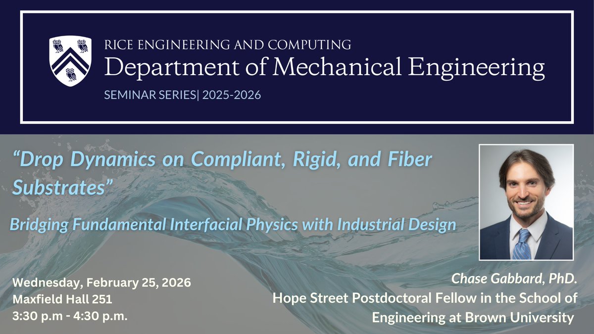Rice University Mechanical Engineering tweet media