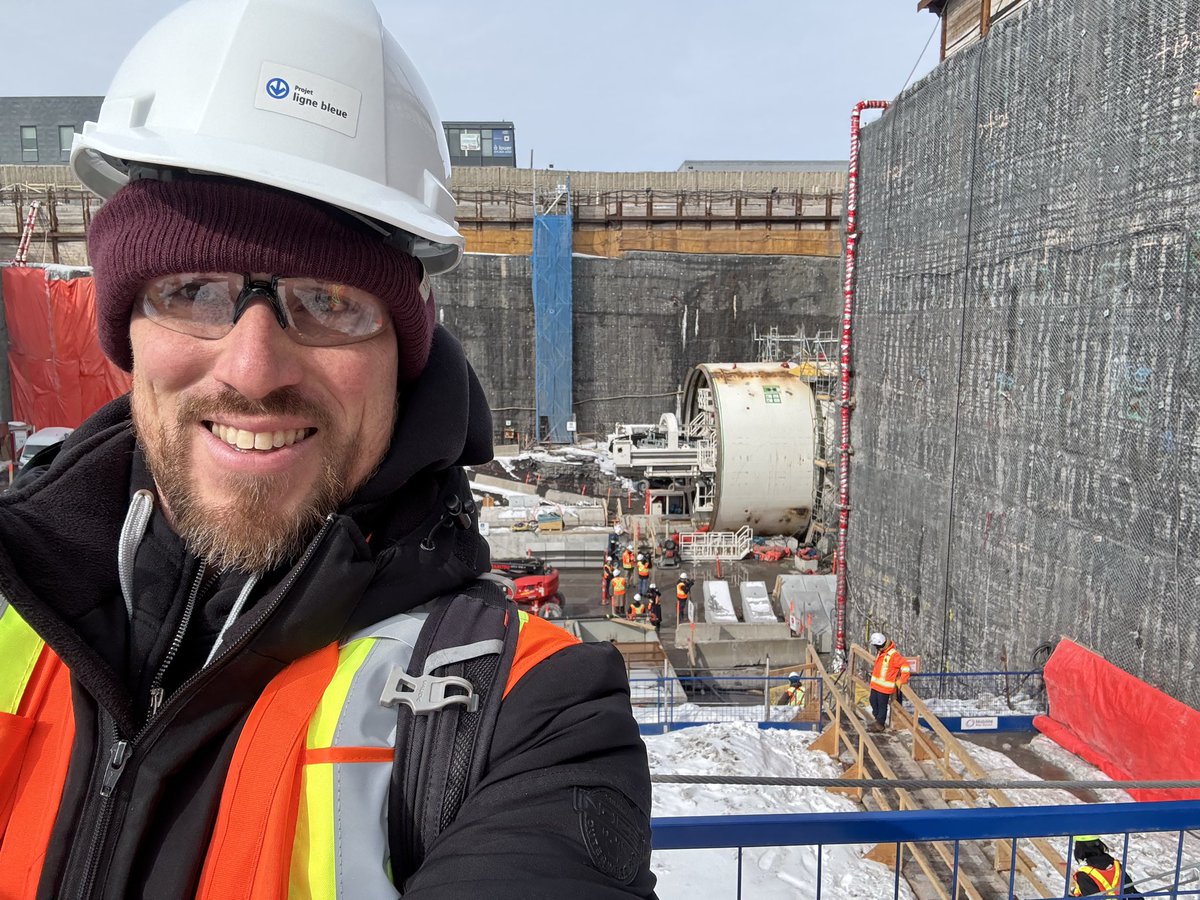 P’tite visite du tunnelier de la ligne bleue. J’vous en parle bientôt 🙂