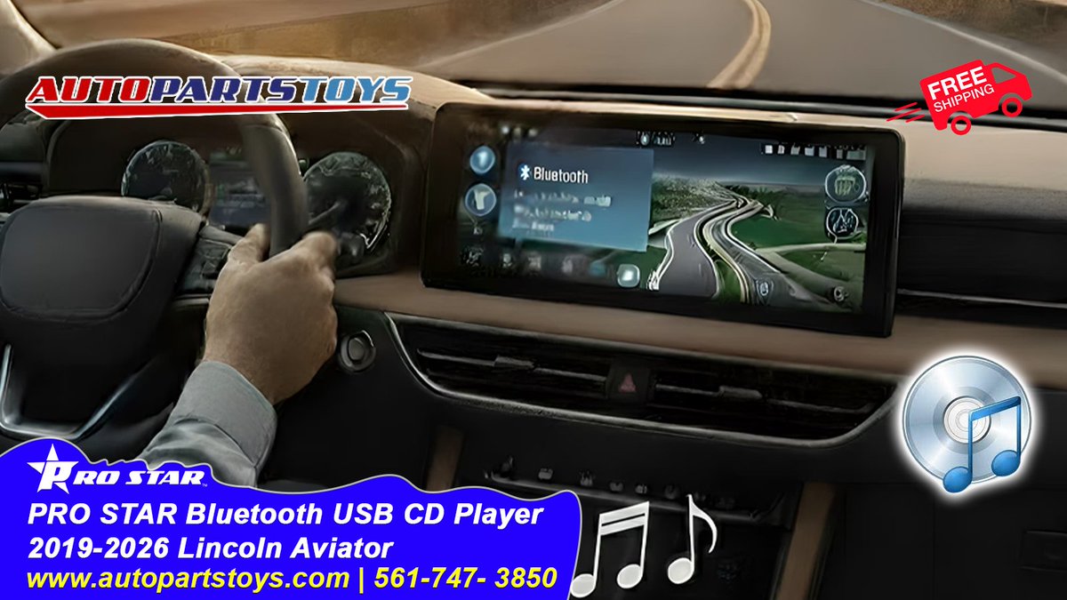 ProStar_CD's tweet image. Your 2019–2026 Lincoln Aviator deserves the perfect soundtrack. 🎶 Upgrade with the PRO STAR Bluetooth USB CD Player—plug, play, and cruise with crystal-clear sound.

FREE shipping 🚚

#LincolnAviator #CarAudio #DriveInStyle #MusicOnTheGo