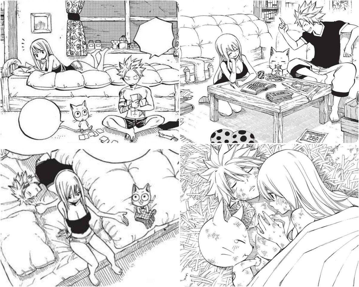 i love how NaLu is so domestic, like a married couple with their baby kitten