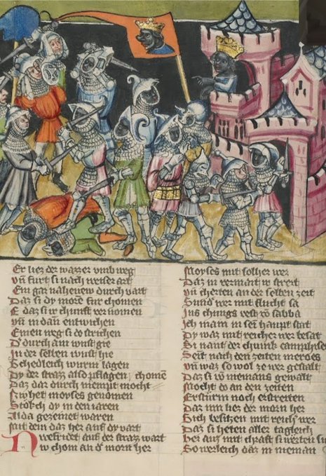 Kurbee5's tweet image. All European artifacts here...Who do you think would have European surnames first? The people in the castle? Or the invading sasquatch shitbags on the left? Still think Americans got their names from a race of test-tube neander-chimps? Stupid mfs. #ados #doacs #fba #black #maga