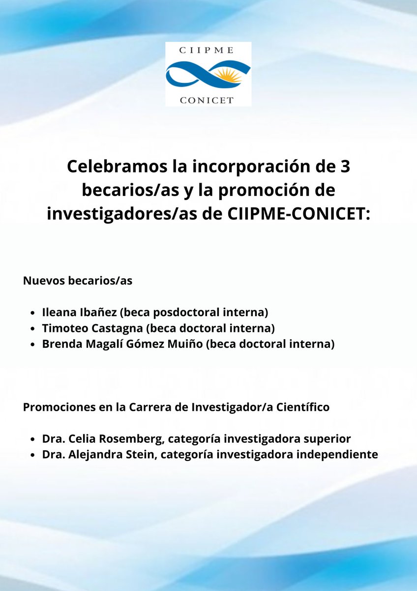 CIIPME - CONICET tweet media