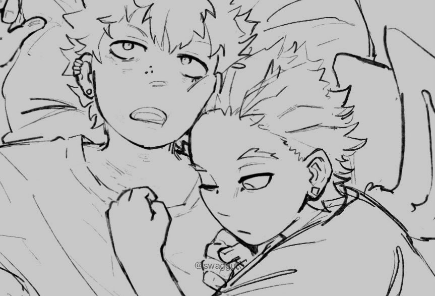 Swag_yer's tweet photo. Touya and Keigo Wip 
જ⁀➴ “Late nights”

#dabihawks #toukei 

⸜(｡˃ ᵕ ˂ )⸝ ♡ https://t.co/m37OmLLK6H