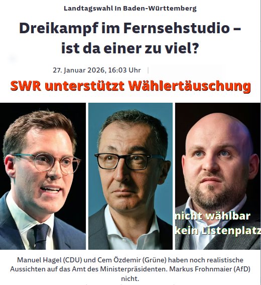 LMars54779's tweet photo. M.E. sind da sogar zwei zu viel.

👽🤷‍♂️

#Özdemir #LTWBW2026 #TeamCem
#AfDVerbotsverfahren2026
#CDUschadetDeutschland https://t.co/9FN4ipJRgv
