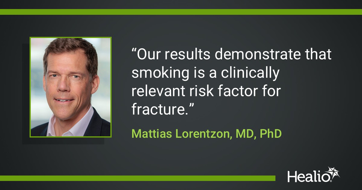 EndocrineToday's tweet image. 🎤 Dr. Mattias Lorentzon of @uniofgothenburg discusses how smoking may impact #fracture risk for older women. 

Check out more of Dr. Lorentzon’s insights in our full story 👇

@The_JBMR @OrthoToday

vist.ly/4sjta