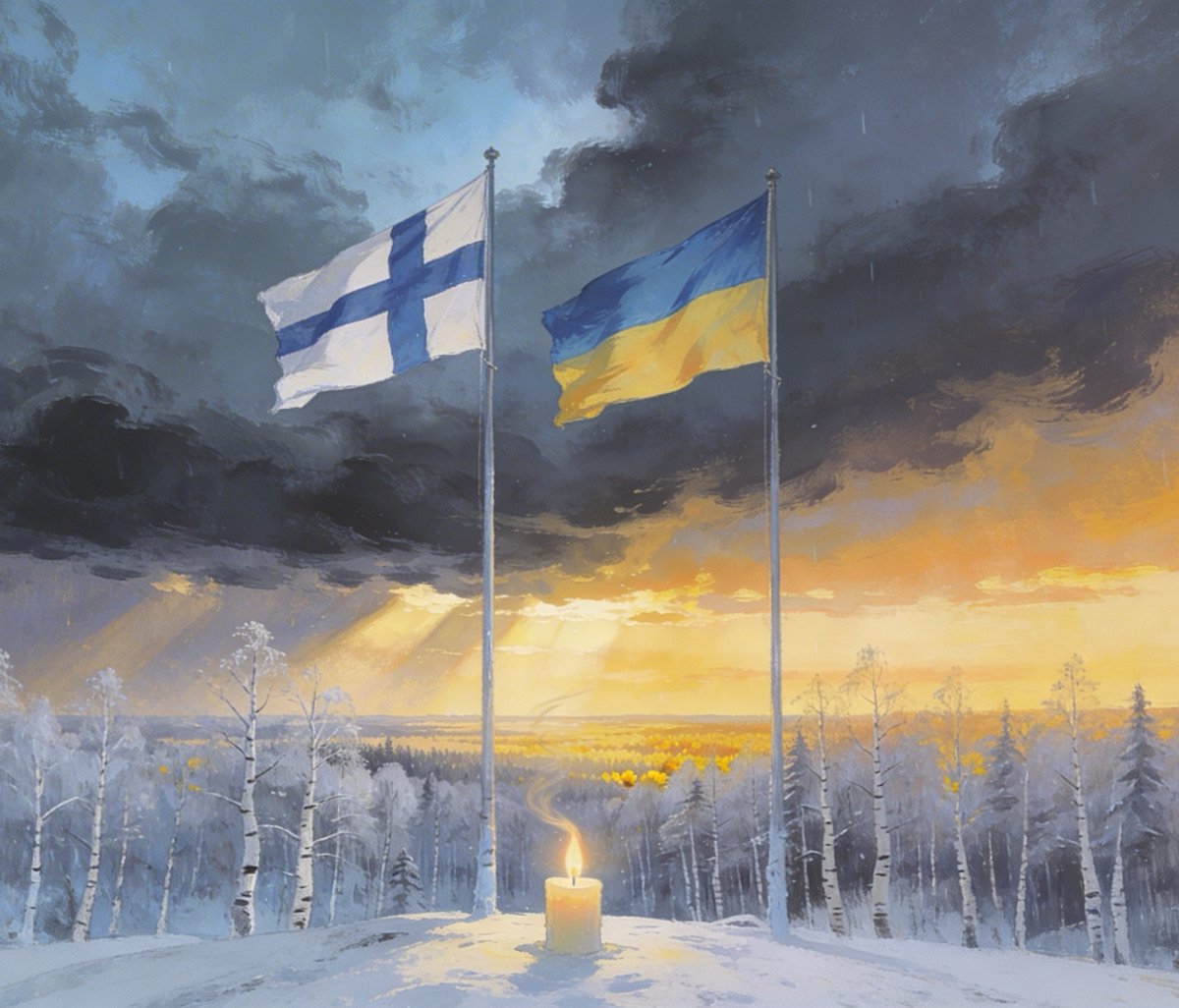 Tomorrow, 24 February, marks four years of russia's full-scale war against Ukraine.

Tomorrow also marks the day Finland has been free for exactly one day longer than we spent under russian rule.

We endured - and so will Ukraine. 

Слава Україні! 🇺🇦🇫🇮