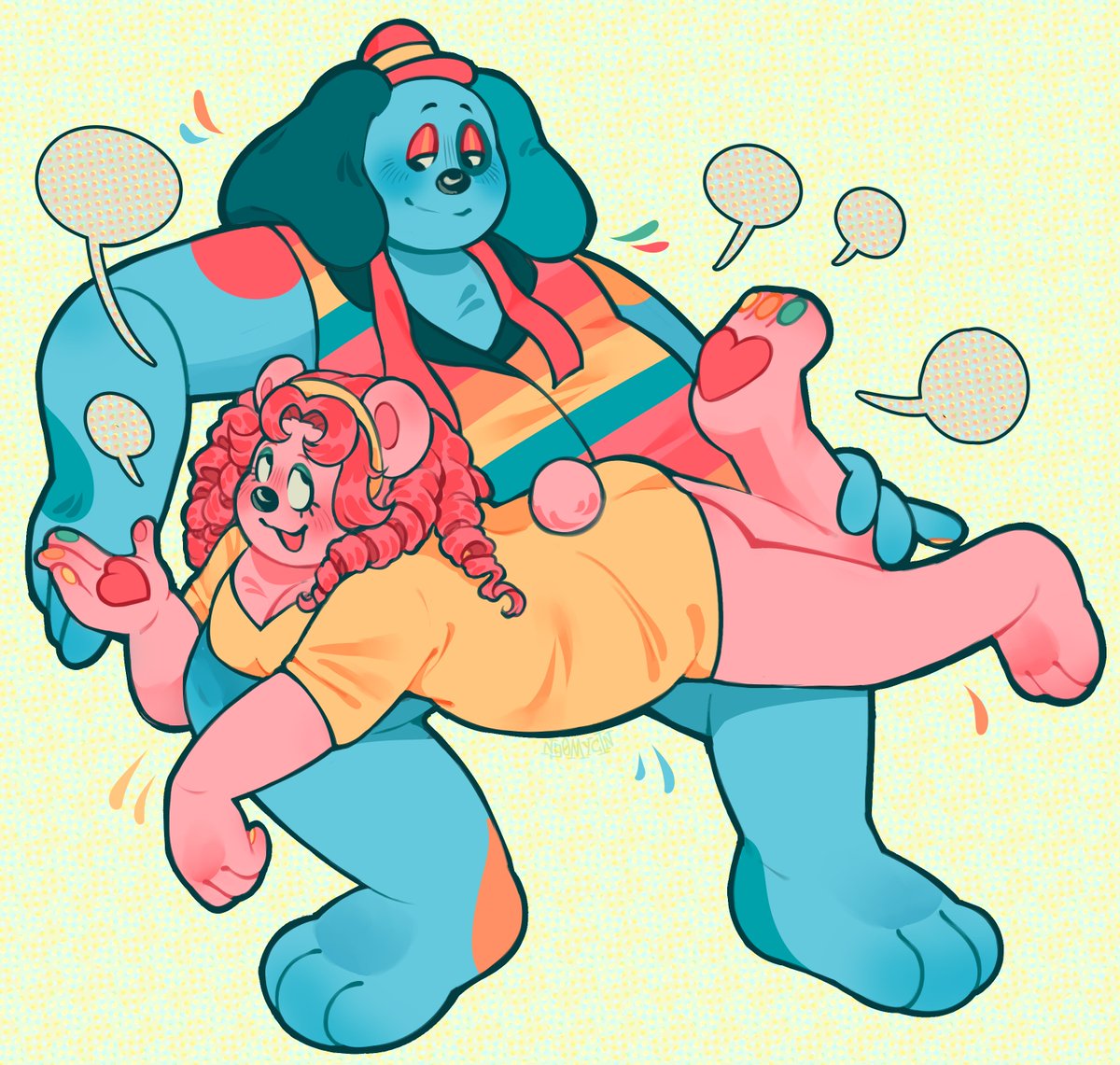 his ass is not listening to her yap btw