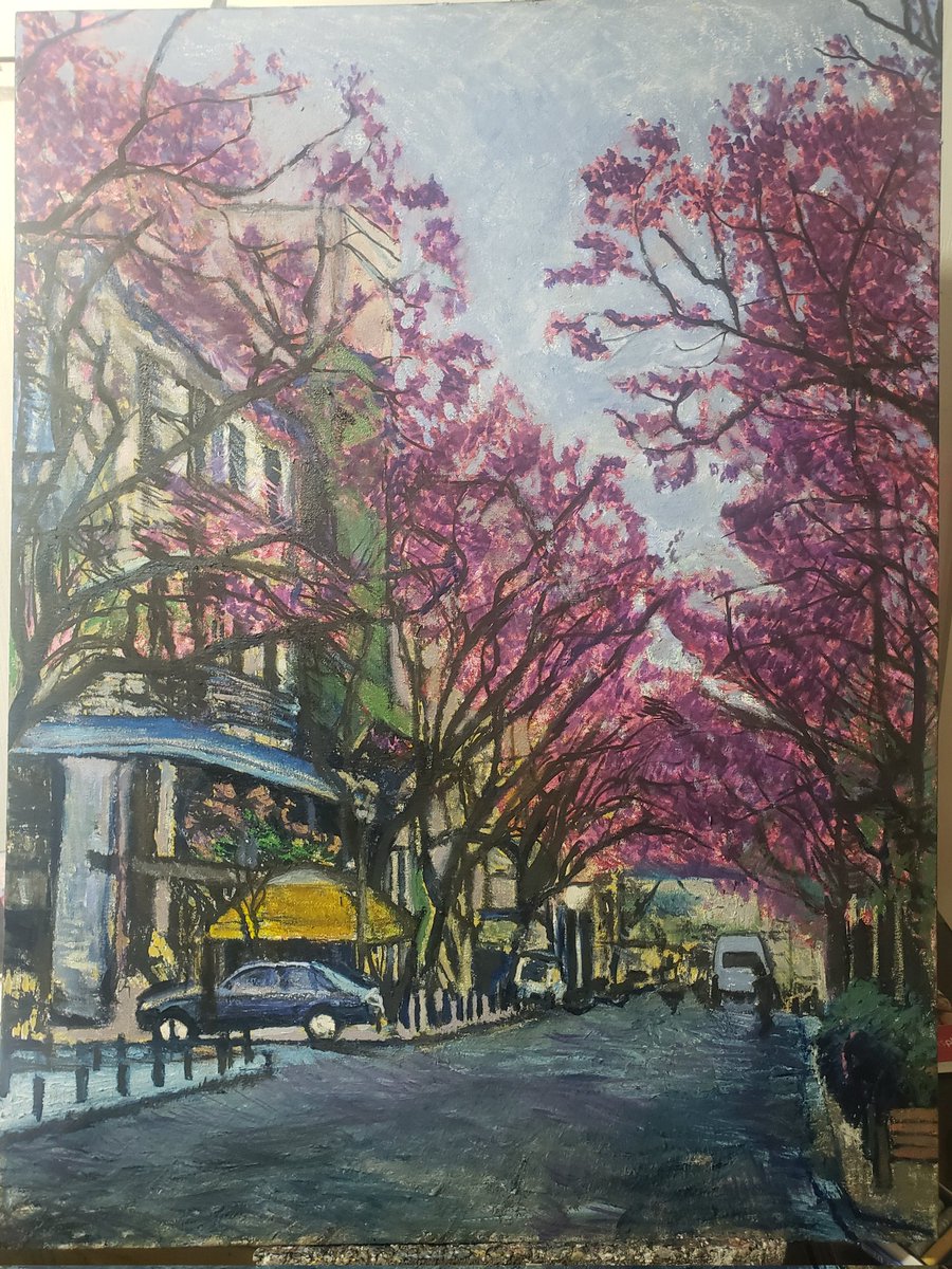 NickolasHadzis's tweet photo. Think this painting is almost finished.
#springtime #fineart #oilpainting #floweringtrees #Athens #Greece #european #cityscape #artistnickolashadzis https://t.co/icKehCFUJg