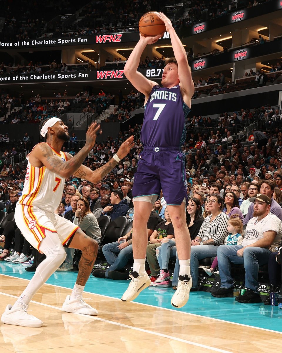 KON ON THE CUSP: Charlotte Hornets guard Kon Knueppel has taken over the NBA lead with 198 three-pointers and is nine shy of breaking Keegan Murray’s rookie single-season record of 206. No rookie has ever finished a season as the league leader in threes. In yesterday’s win over