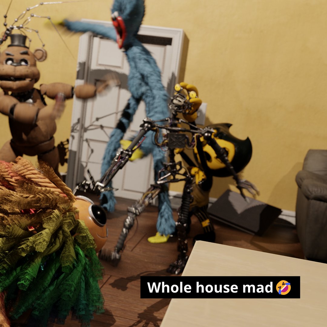 How all 3 of these fandoms be acting recently
#fnaf #BENDY #PoppyPlaytime