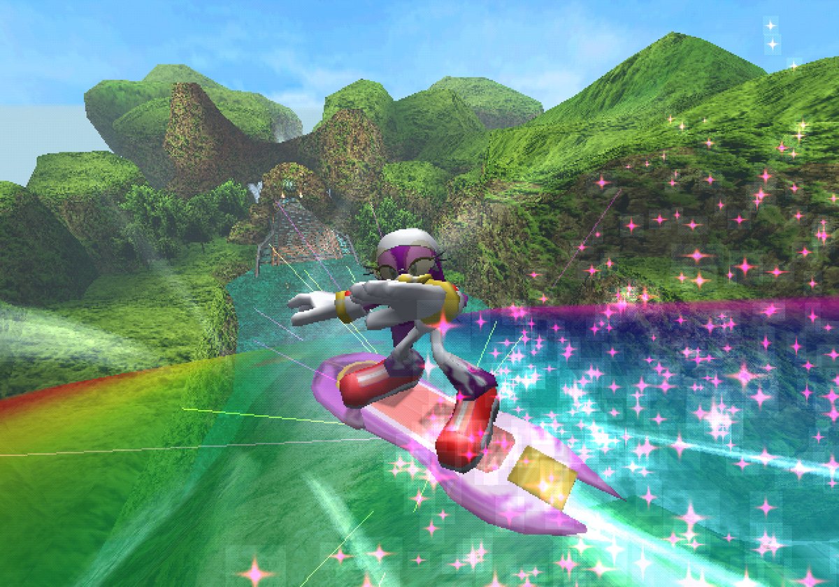 Official screenshots released of Splash Canyon, from 'Sonic Riders'.